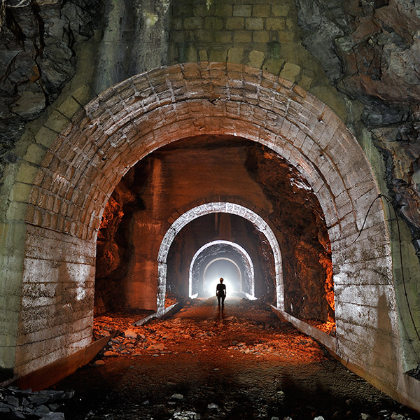 Carrière souterraine de pierre à ciment