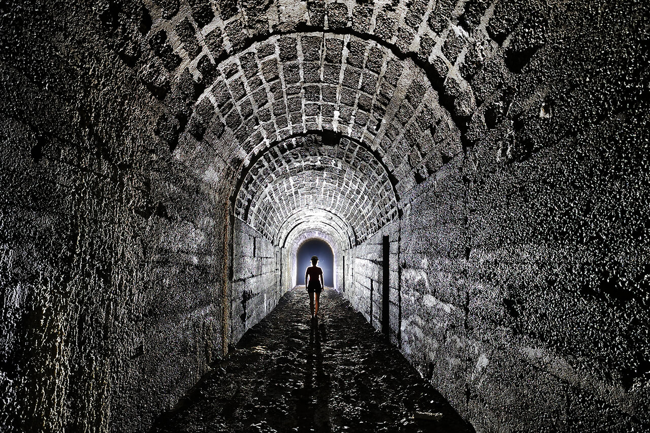 Tunnel de jonction - galerie technique.
